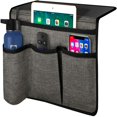 thumbnail image 1 of Bedside Storage Bedroom Organization Bedside Caddy Remote Control Holder 4 Pockets Bedside Organizer Dorm Insert Mattres, 1 of 7