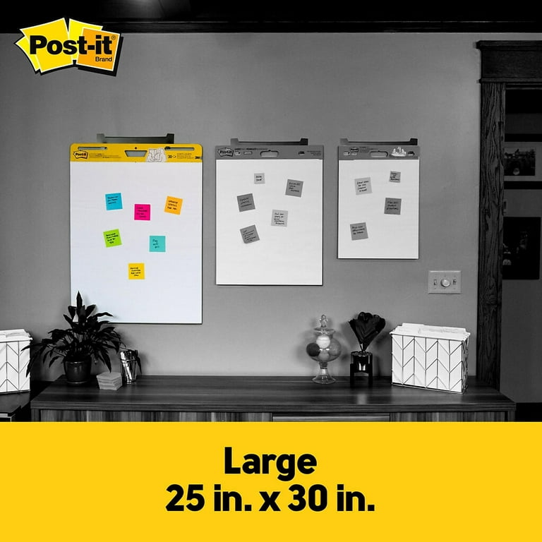  Post-it Super Sticky Easel Pad, 25 in x 30 in, White, 30  Sheets/Pad, Pads/Pack, Great for Virtual Teachers and Students (559 VAD  4PK) : Office Products