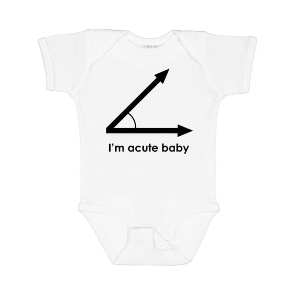 Inktastic I'm Acute Baby Funny Math Pun Boys or Girls Baby Bodysuit