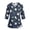 AY39_Blue, variant on IYYVV Halloween Mens Scrub Tops Plus Size V-Neck 3/4 Sleeve Nursing Scrub Pumpkin Print Uniforms with Pocket Black S