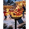 thumbnail image 4 of Santa & Reindeer Sleigh Solar Garden Stake Light, Warm LED Night Light Christmas Eve Atmosphere, 4 of 5