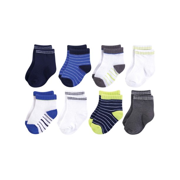 Hudson Baby - Short Crew Sock 8pk (Baby Boys) - Walmart.com - Walmart.com