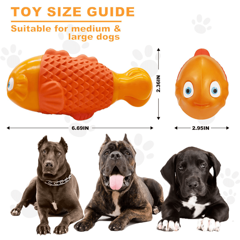 MateeyLife Durable Dog Toys for Aggressive Chewers Large Breeds, Rubber  Squeaky and Nylon Chew Toys - Walmart.com