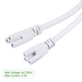 thumbnail image 4 of Uxcell T5 T8 LED Tube Connector Round Cable 50CM Female to Female Double End 10 Pack, 4 of 5