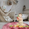thumbnail image 3 of PENGXIANG Ultra Soft  Area Rug  Circular Shaggy Rug  Fluffy Area Rugs Plush Circle Floor Carpet Mat for Bedroom Living Room Floor Decor  Tie-Dyed Pink  2.6ft, 3 of 8