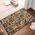 thumbnail image 2 of Entrance Doormat Door Mat with Heavy Duty Backing Doormat Rug Library Doormat Bookcase Doormat Book Shelf Personalized Doormats Area Rug Tape for Laminate Floors Warehouse Clearance 16x24IN, 2 of 9