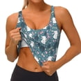 thumbnail image 3 of Picia Forest Rabbit Sports Bra for Women,Padded Strappy Sports Bras Medium Support Yoga Bra with Removable Cups,Running Yoga Bra-XX-Large, 3 of 9