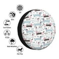 thumbnail image 4 of Goofa Dachshund Dog Puppy Pattern Universal Tire Cover for Jeep, SUV, Truck, and Trailer – Waterproof, UV-Resistant,Easy to Install, Fits 14"-17" Tires-14 inch, 4 of 6