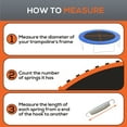 thumbnail image 6 of Soozier Trampoline Replacement Mat, Fits 12' Trampoline w/ 72 V-Hooks & 5.5" Springs, 8 Rows of Stitching & Tool (Spring & Frame not Included), Orange, 6 of 9