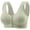 Green, variant on Front Close Wireless Bras For Women Ice Silk No Underwire Comfortable Senior Wireless Snap Closing Bra For Older Women (2XL, Black)