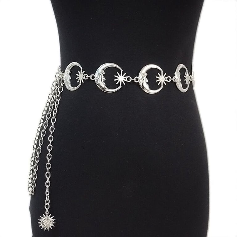Moon star chain waist belt Amazon.com: Navoky Moon Star Waist Chain Belts for Women  main image 2