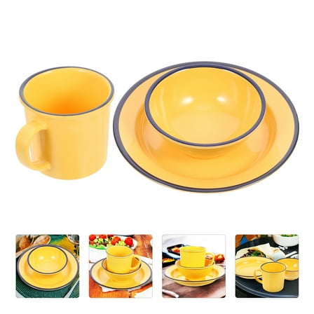 OUNONA 1 Set of Kitchen Tableware Including Dish Bowl Drinking Cup and Plate