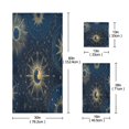 thumbnail image 3 of 3 Piece Bath Towels Set Bath Towel, Hand Towel and Face Towel for Bathroom, Gym, Hotel Mysterious Celestial Pattern, 3 of 8