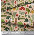 thumbnail image 3 of Soimoi Cotton Jersey Fabric Dot & Mix Vegetable Fabric Prints By Yard 58 Inch Wide, 3 of 3