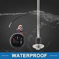 thumbnail image 6 of Unique Bargains Fuel Sending Unit and Gauge Kit 425mm Length Boat Fuel Sending Unit Marine Fuel Sender Unit Metal Black Silver Tone 1 Set 240-33 Ohm, 6 of 6