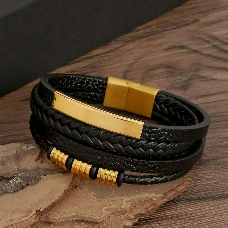 Classic Men s Leather Bracelet New Style Hand woven Multi layer Combination Accessory Fashion Man Jewelry Wholesale Dropshipping