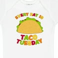 thumbnail image 4 of Inktastic Every Day is Taco Tuesday Boys or Girls Baby Bodysuit, 4 of 5