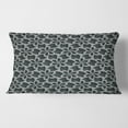 thumbnail image 2 of Designart Floral 3d Pattern Background.' Mid-Century Modern Throw Pillow - 12x20, 2 of 2