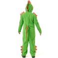 thumbnail image 6 of Ulitacool Teen Onesies For Boys Long Sleeve Kids Cartoon Green Dinosaur Stage Party Costume Comfortable One-Piece Clothing 12-14 Years Green, 6 of 9