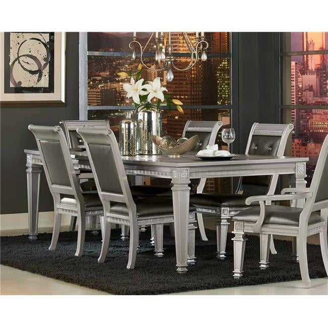 Home Elegance 195896 30 x 96 x 42.75 in. Bevelle Dining Table with 18
