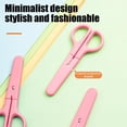 thumbnail image 6 of Safety Scissors Stainless Steel Blunt Tip Scissors with Protective Cover for Classroom Art Activities Daily Use, Pink, Ccwuwei, 6 of 6
