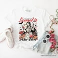 thumbnail image 6 of Licensed to Draw Blood Halloween Nurse T-Shirt, Groovy Tee for Spooky Season, 6 of 6