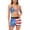 Set-Multicolored, variant on Women's Mid Rise July 4th USA Flag Star Stripes Sparkly Sequin Shorts,X-Large