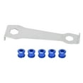 thumbnail image 1 of Perno de rueda de cadena de bicicleta de montaña, llave fija de 4,9mm, clavos de disco de bicicleta de carretera, tornillos para bielas, color azul, 1 of 8