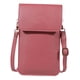 thumbnail image 5 of Mini cruzado para teléfono, monedero para mujer, cruzado, de hombro, 3 bolsillos , cartera, Rosado Soledad Monedero de hombro, 5 of 6