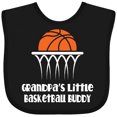 thumbnail image 3 of Inktastic Grandpas Little Basketball Buddy Boys Boys Baby Bib, 3 of 4