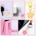 thumbnail image 4 of Heyingu 20Pcs Tiny Cherry Blossom Keychain Resin Flower Pendant Zipper Aesthetic KeychainsCharm Aesthetic Purse Keychain for Handbag Purse (5Color), 4 of 7