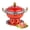 Red, variant on Portable Copper Hot Pot, Vintage Pot Hotpot Cooker, Traditional Soup Pot Copper Cooking Pot, Pot for Home Restaurant Party Camping