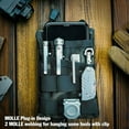 thumbnail image 2 of VIPERADE VE4 Tool Pouch, Nylon Pocket Organizer with 2 Pockets and 4 Small Tool Storage EDC Gears, Best Gift to Keep Organized, Hold Your Flashlight/Pocket Knife, Tactical Pen, Notebook-Black Camo, 2 of 6
