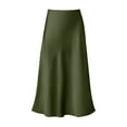 thumbnail image 3 of Womens Casual High Waist Satin Skirt Elegant Elastic Design for All Occasions Fashionable Bottom Wear, 3 of 4