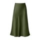thumbnail image 4 of Falda acampanada de satén con cintura alta y elástico para mujer - S-XL, 4 of 5
