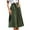 Army Green, variant on jovati Midi Skirts for Women Summer Womens Solid Color Summer Skirt High Waist Fold Versatile Medium Length Suit Skirt Midi Skirt Summer Skirts for Women Midi Length Womens Skirts Midi Length