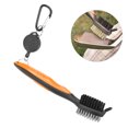thumbnail image 2 of Golf Club Brush, Plastic PP Steel Cleaning Tool with Telescopic Lanyard and Hook, Ergonomic Design, 2 of 7