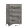 thumbnail image 2 of Westwood Design Foundry 5-Drawer Chest Brushed Pewter, 2 of 3
