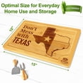 thumbnail image 3 of Royal Craft Wood Bamboo Cutting Board with State Artwork, 3 of 6