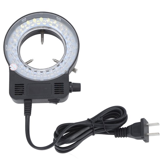 Microscope Ring Light LED Light Source Adjustable Microscope Accessory US Plug 100‑240V