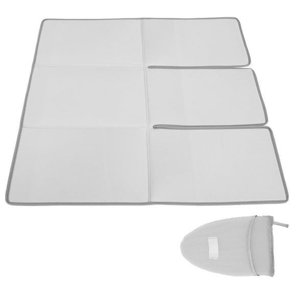 Foldable Clothes Steamer Board Mat with Handheld Ironing Pad Versatile Portable Household Ironing Board Insulation Pad for Travel Home