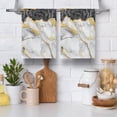thumbnail image 6 of Marble Decorative Kitchen Towels Decorative Set, Soft Absorbent Black Gold Dish Towels 16"x24" Set of 2 Hand Towels Tea Towels for Kitchen Farmhouse Holiday Home Decor, 6 of 6