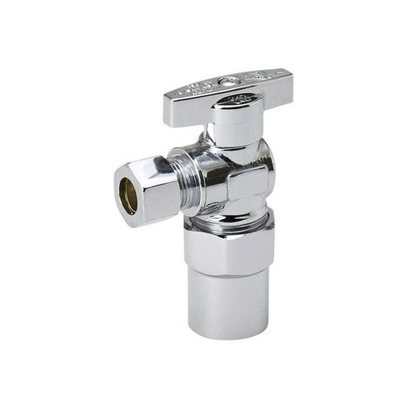 ProLine 1/2 In. CPVC x 3/8 In. C Quarter Turn Angle Valve 190-732HC