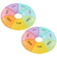 thumbnail image 4 of MasteelfCA 2pcs Pill Box 7 Grids Mini Medicine Box Mini Pill Organizer For Outdoor Travel, 4 of 7