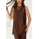 thumbnail image 3 of Set Lounge de 2 piezas Prettygarden, pantalones sin mangas de verano para mujer, 3 of 6