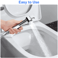 thumbnail image 3 of Celectigo Handheld Bidet Sprayer Head and Hose Replacement - Stainless Steel Hose, Chrome Finish, Wall Mount Options, 1 Pack, 3 of 6