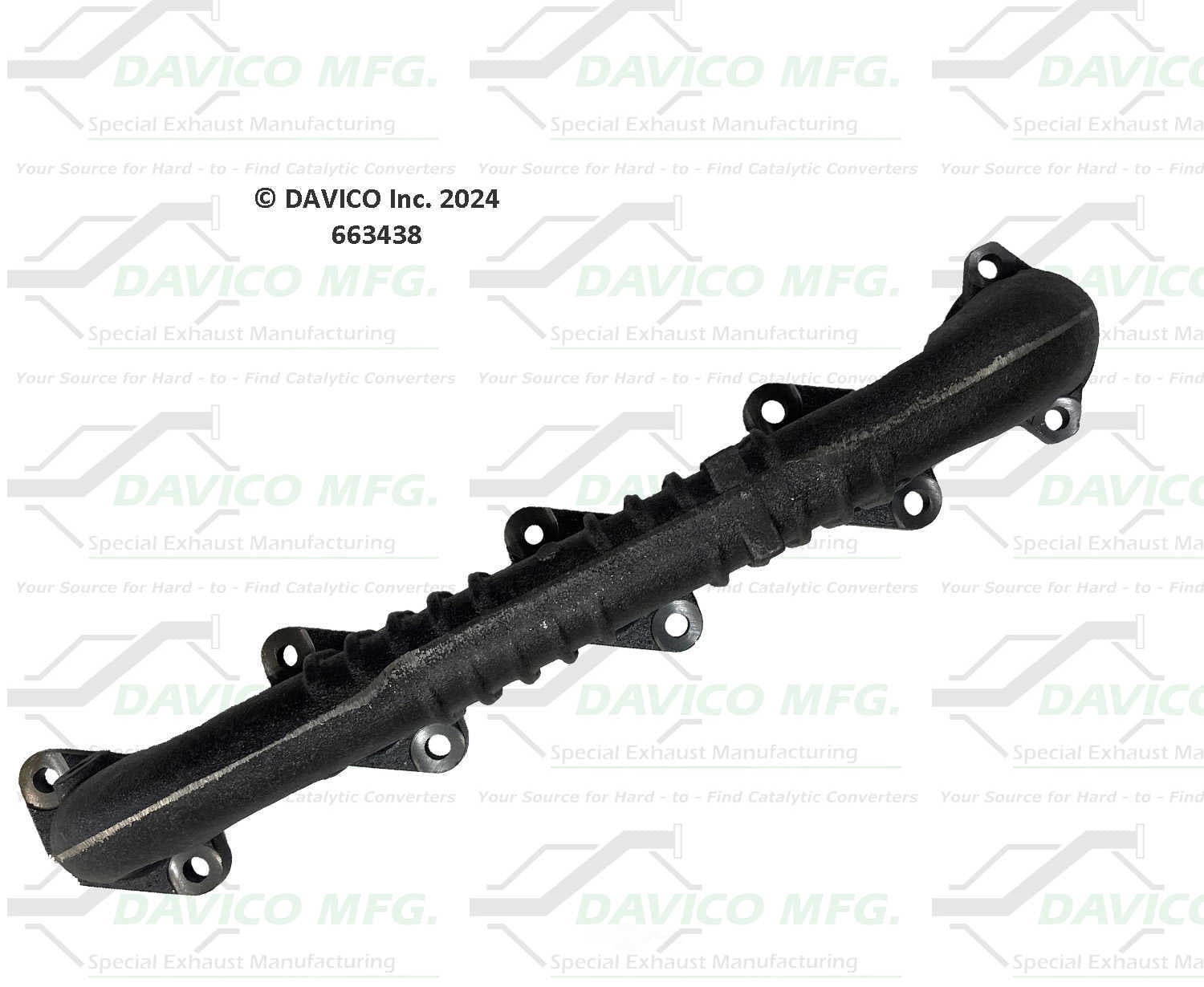 Davico Mfg 663438 Stand alone Exact-Fit exhaust manifold