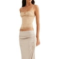 thumbnail image 3 of Coduop Women Sleeveless Slim Crop Tank Top Pleated Bustier Strappy Cropped Vest, 3 of 6
