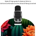 thumbnail image 4 of Square 2Pack PU Leather Cactus Cruise Luggage Tag with Privacy Cover and Name ID Tag for Travel Handbags Backpacks Luggage Tags, 4 of 6