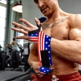 thumbnail image 3 of Professional Wrist Wraps & Straps for Gym & Weightlifting (12 inch) - Weight Lifting Wrist Wraps & Gym Wrist Straps Support for Optimal Powerlifting Performance For Women & Men - Flag, 3 of 7